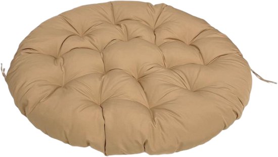 Wasserabweisendes Rundes Sitzkissen Für Papasan-sessel 8 Cm Dickes Bequemes Gartenkissen Universell Passend Für Hängesessel Eiersessel Und Und Schwarz