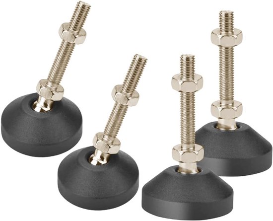 Verstellbare Möbelfüße, Edelstahl, Robust, 4er-set, M8x30 Mm, Rutschfest, Verstellbare Schrauben