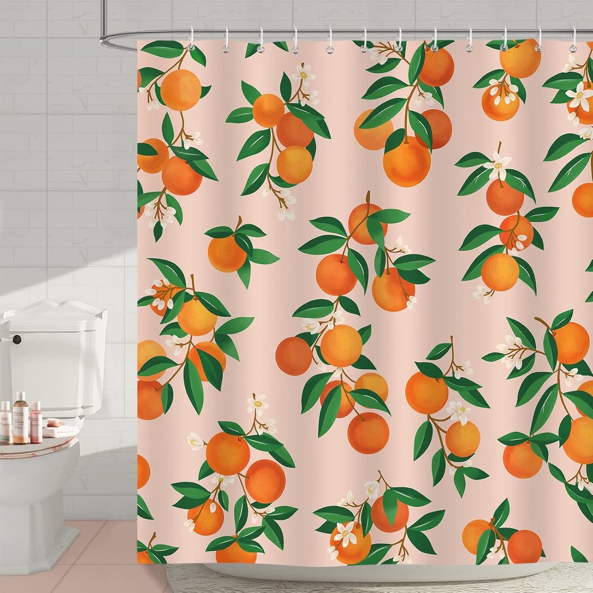 Anti-schimmel-duschvorhang – Wasserdichter Duschvorhang – Hochwertiger, Wasserdichter Duschvorhang – Bedruckter Duschvorhang – Polyester – 200 X 180 Cm
