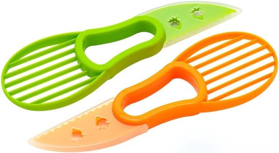 Avocadoschneider 2-teiliges Multifunktionales Avocadoschneider-werkzeug Avocadomesser 3-in-1-avocado-schneidewerkzeug Für Avocado-reibe Und