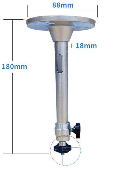Mini-projektor-deckenhalterung 18 Cm – 8,8 Mm Durchmesser