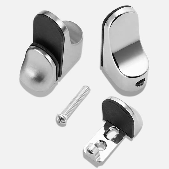 4 Verstellbare Glasregalhalterungen – Wandbefestigung Aus Zinklegierung Für 3–20 Mm Dicke Regalböden