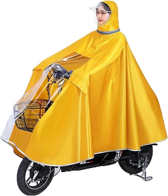 Unisex-regenponcho - Fahrrad - Gelb