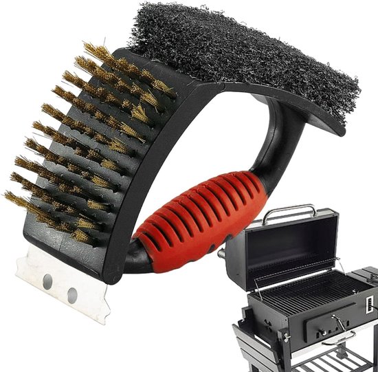 Grillreinigungsbürste, Grillbürste, Ergonomischer Grillschaber, Grillreinigungswerkzeuge, Grillbürste