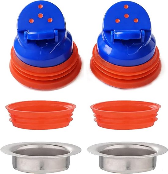 2-teiliges Set Geruchsneutrales Duschventil Geruchsneutraler Bodenablauf-einsatz Bodenablauf-einsatz Verstellbarer Durchmesserring Geeignet Für 30