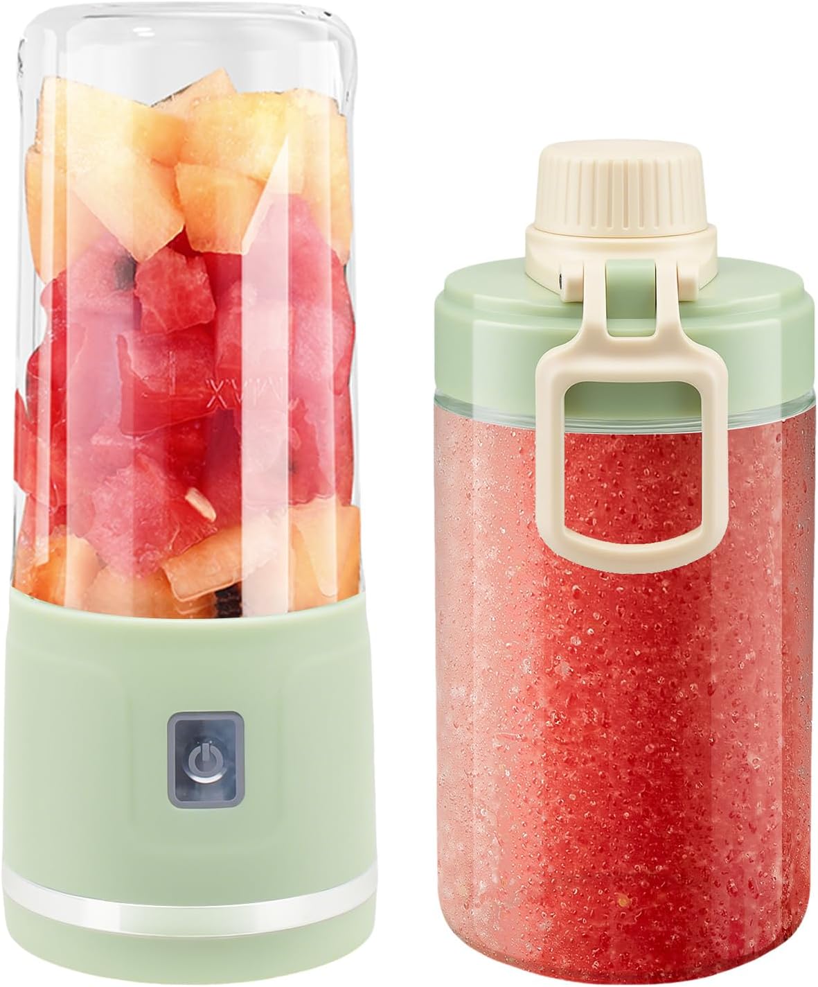 Tragbarer Smoothie-mixer Mit Becherdeckel, 450 Ml, Usb-aufladbar, 8 Klingen, Für Säfte, Smoothies, Zum Homogenisieren, Für Unterwegs, Fitnessstudio