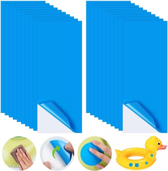 20-teiliges Vinyl-reparaturset Selbstklebende Pvc-poolreparaturflicken Reparaturset Für Aufblasbare Pools Whirlpools Und Aufblasbare Spas 20 20