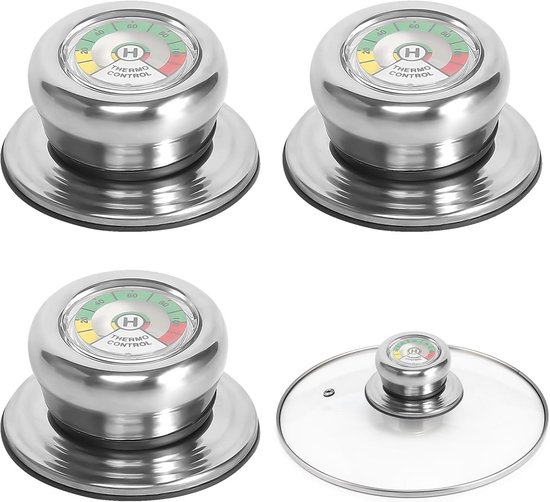 Topfdeckelgriff Mit Thermometer – 3 Ersatzgriffe Für Pfannen