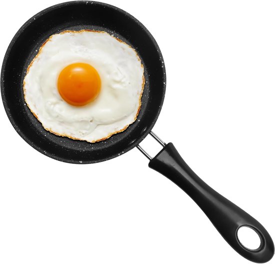 Mini-bratpfanne – 12 Cm – Kleine Induktionspfanne – Eierpfanne – Antihaftbeschichtung – Edelstahl – Kochtopf Für Camping – Gasherd