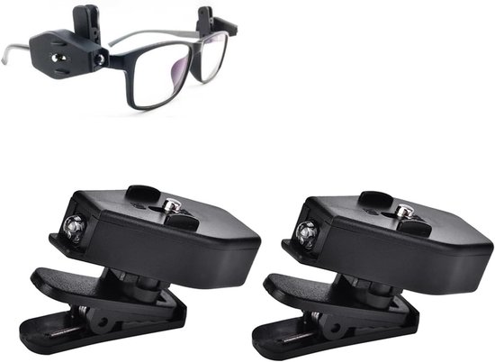 Mini-leselampe Mit Clip, Led-lampe Für Schutzbrillen, Camping, Lesen Und Wartungsarbeiten (1 Paar)