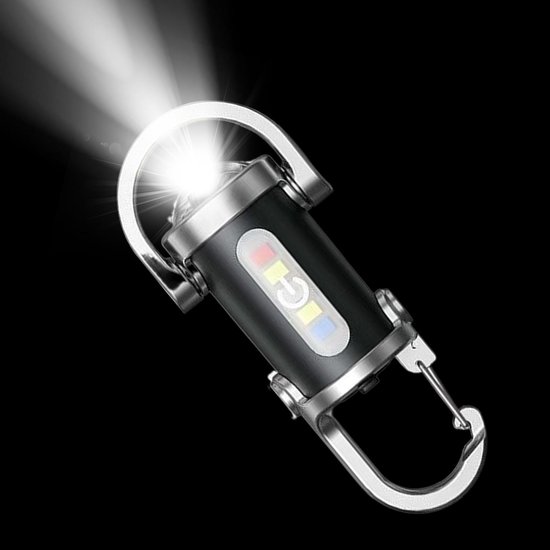 Mini-usb-wiederaufladbare Led-taschenlampe Als Schlüsselanhänger, Tragbare Wasserdichte Camping-taschenlampe, Schlüsselanhänger, Outdoor-ausrüstung