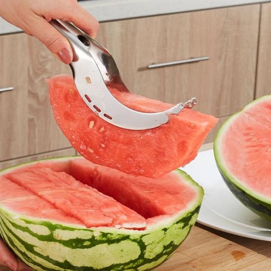 Wassermelonenschneider Aus Edelstahl – Praktisches Werkzeug Zum Schneiden Von Salat Und Obst – Wassermelonenausstecher