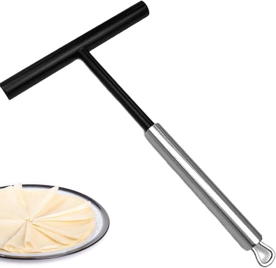 Allecto Plus - Pfannkuchenteiler 19,5 Cm, Teigverteiler, Edelstahl, Kunststoff, Spülmaschinenfest.
