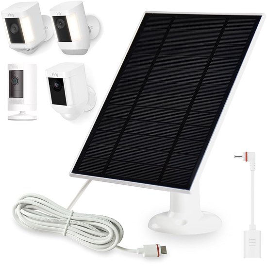 Dailygoods – 6-w-solarpanel Für Ring-kamera Mit 3-m-kabel