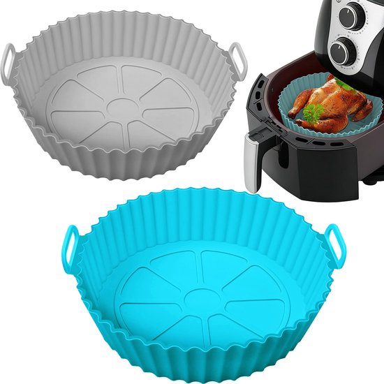 Dailygoods Wiederverwendbare Silikoneinlagen 2er-pack Ersatz Für Backpapier Küchenzubehör Kompatibel Mit Ninja Tower Cosori Strapazierfähiges