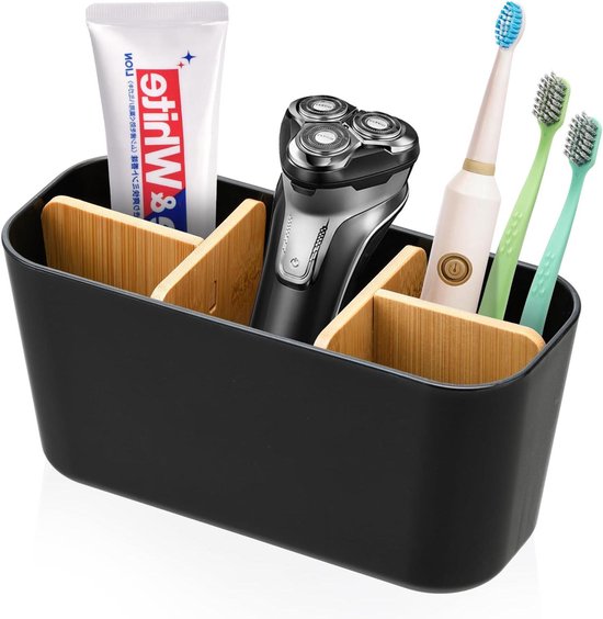 Zahnbürstenhalter Aus Bambus – Badezimmer-organizer – 1 Stück – Naturmaterial