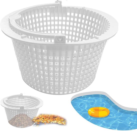 Poolkorb – Abschöpfsieb Für Poolreinigung – Robustes Abs-material – 25 X 21,3 Cm – Matt