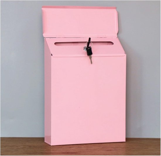 Briefkasten – Wandbriefkasten Mit Briefablage – Postempfang – Abschließbar – 23 X 30 Cm