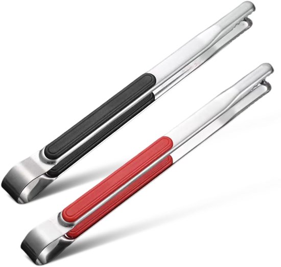 Set Mit 2 Küchenzangen Aus Edelstahl Mit Komfortgriffen – 25,5 Cm
