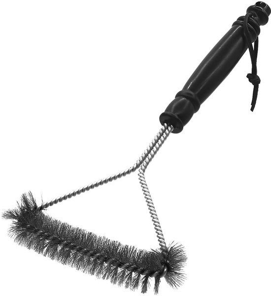 Dailygoods – Grillbürste, Robustes Dreieckdesign – Edelstahl – Drahtbürste – Langlebig – Leicht Zu Reinigen – Für Grill Und Backofen – Grillbürste