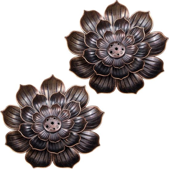 Räuchergefäß Räucherwasserfall Lotus Räuchergefäß Räuchereinsätze 2 Stück Dunkelbraun 8,8 Cm Lotus Räuchergefäß Mit Aschenbecher