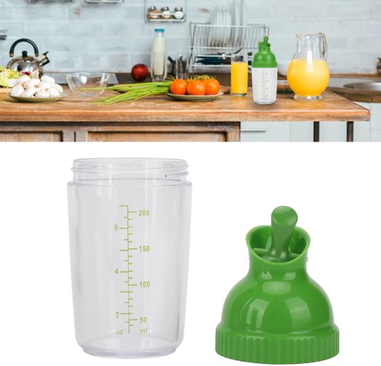 Dailygoods Salatdressingflasche 200 Ml Auslaufsicher Bpa-frei Hochwertige Materialien Verschließbar Geeignet Für Saucen Und Marinaden