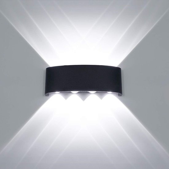 Moderne Wandleuchte Led-wandleuchte Mit Nach Oben Und Unten Gerichteter Leuchte Wasserdichter Aluminium-wandring Für Den Innen Und Außenbereich 8 8 W