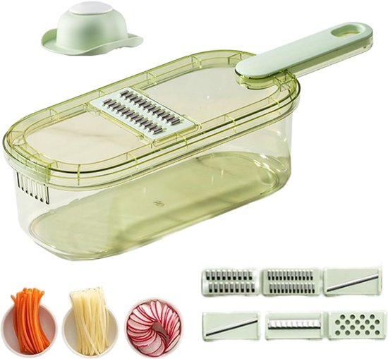 Gemüseschneider, Gemüsereibe, Multifunktionaler Gemüseschneider, Gemüsespiralschneider Zum Kochen Und Zubereiten Von Speisen, 35 X 12 X 9,4 Cm