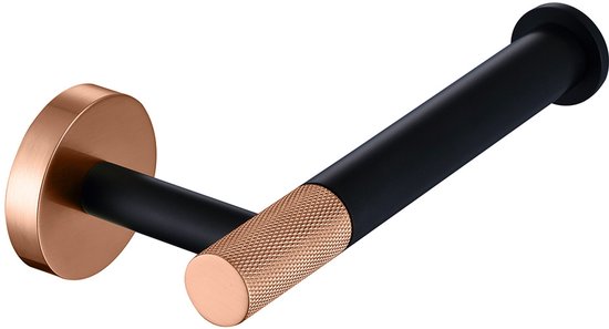 Toilettenpapierhalter In Roségold – Gerippt, Zur Wandmontage, Modernes Design