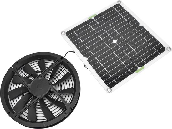 Solarpanel-abluftventilator-set Für Kleine Hühnerställe, Gewächshäuser, Schuppen Und Tierhäuser
