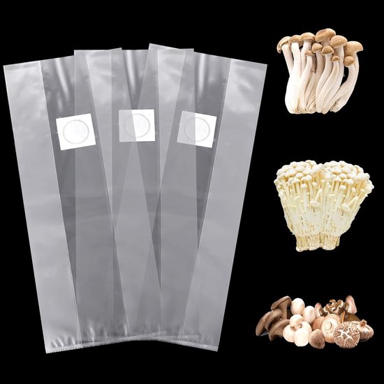 Set Mit 24 Nachhaltigen Pilzzuchtsäcken 32x50cm Für Gartenbau Und Gemüseanbau