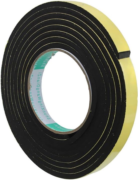 Eva-schaumstoffband Zur Selbstklebenden Isolierung Von Türen Und Fenstern Wasserdichte Hochdichte Schaumstoffstreifen 12 Mm X 3 Mm X 5 M Für