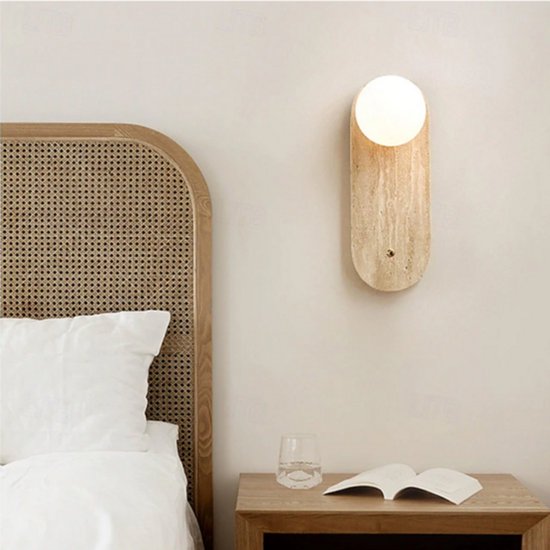 Klassische Wandleuchte Für Wohnzimmer Und Schlafzimmer, Steinoptik, 110–120 V, 220–240 V, 5 W