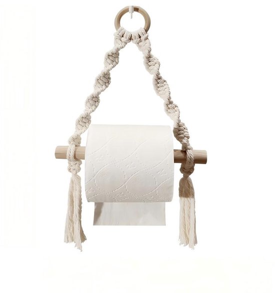 Stück Toilettenpapierhalter Gewebter Makramee-toilettenpapierhalter Für Badezimmer-wc Handgefertigte Hängehaken Für Badezimmer Inklusive Haken