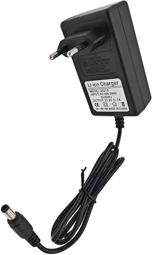 25,2 V 1 A Lithium-akku-ladegerät-adapter Für Li-ion-akkus Mit Kontrollleuchte