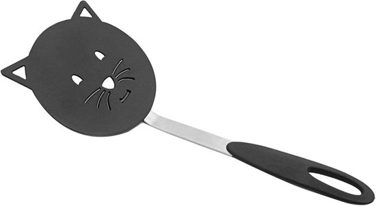Set Mit 2 Niedlichen, Katzenförmigen Pfannenwendern – Antihaftbeschichtet, Hitzebeständig, Speziell Für Eier Und Empfindliche Gerichte