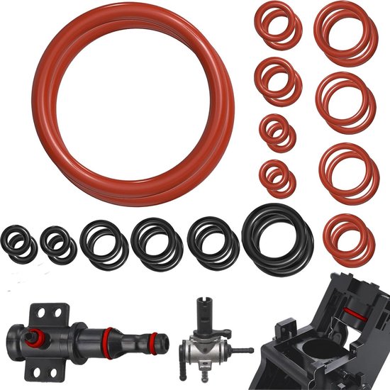 O-ring-set, 30 Stück, Für Kaffeemaschinen, Geeignet Für Brühgruppe, Dampfventil Und Ablassventil, Aus Strapazierfähigem Silikonmaterial