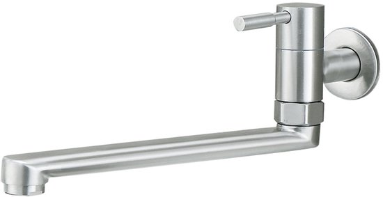 Edelstahl-küchenarmatur, Ausziehbar, Einteilig, Kaltwasser, Balkon, Spritzwassergeschützt