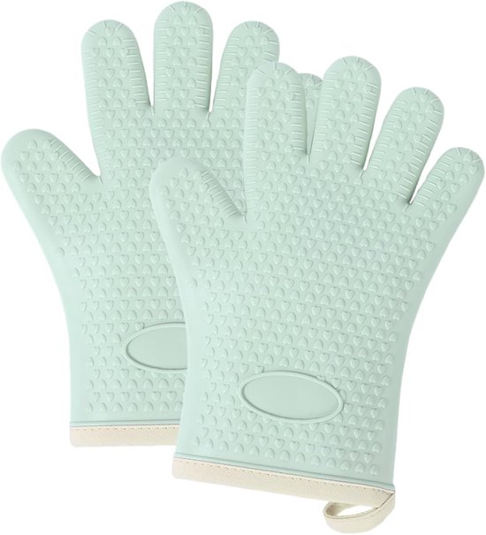 2er-pack Ofenhandschuhe Hitzebeständige Rutschfeste Silikon-kochhandschuhe Küchenhandschuhe Geeignet Zum Kochen Backen Grillen Gratinieren Und