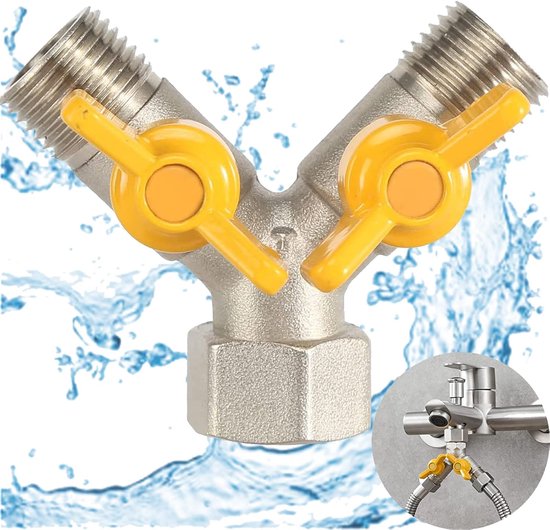 Umschaltventil Aus Messing – Wasserverteiler Für Gartenschläuche – 1/2 Zoll