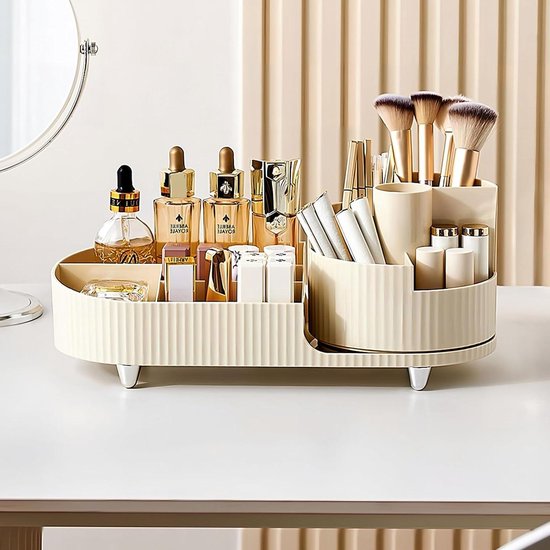 360° Drehbarer Beauty-organizer Zur Aufbewahrung Von Make-up Im Badezimmer Und Schlafzimmer