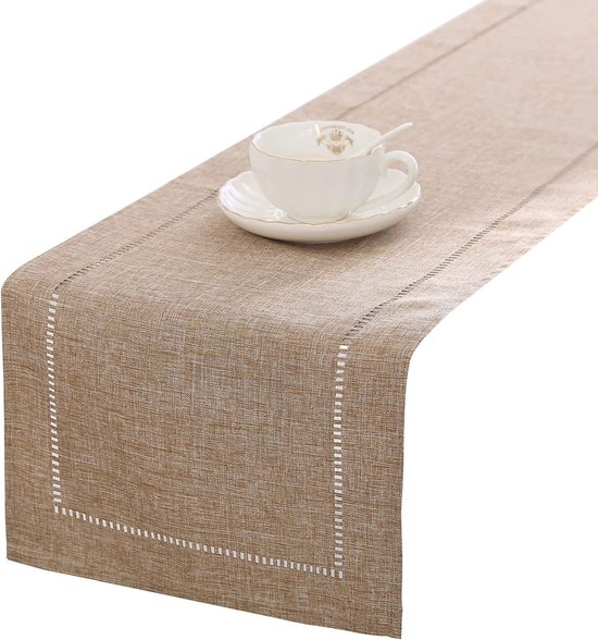 Dekorativer Tischläufer Aus Leinen Im Landhausstil Tischkollektion 12 5 X 108 Zoll Tischläufer Für Den Täglichen Gebrauch Hochzeiten Partys 12 5 12,5