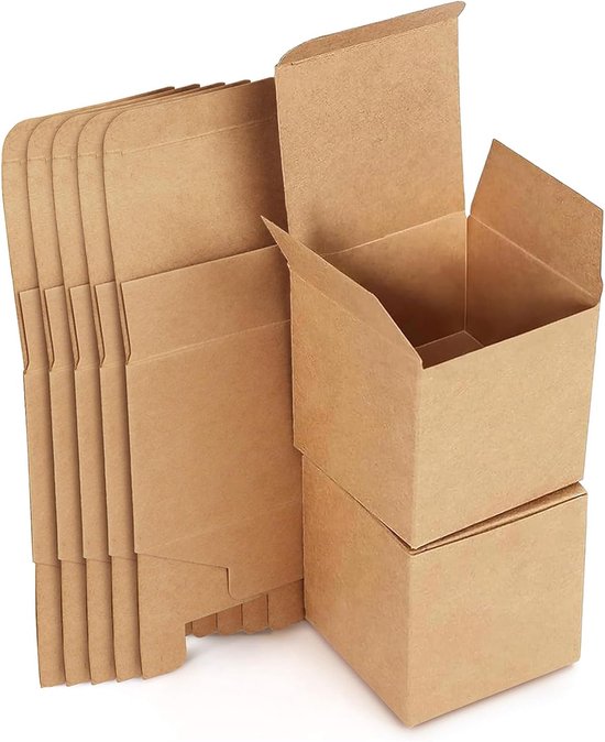 Set Mit 20 Geschenkboxen Aus Wellpappe 13 X 13 X 13 Cm Mit Deckel Quadratische Box Geeignet Für Geschenke Geburtstage Hochzeiten Und Andere