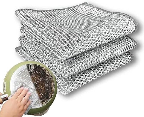 Kratzfreie Scheuertücher Für Geschirr Und Küchenreinigung (3 Stück)