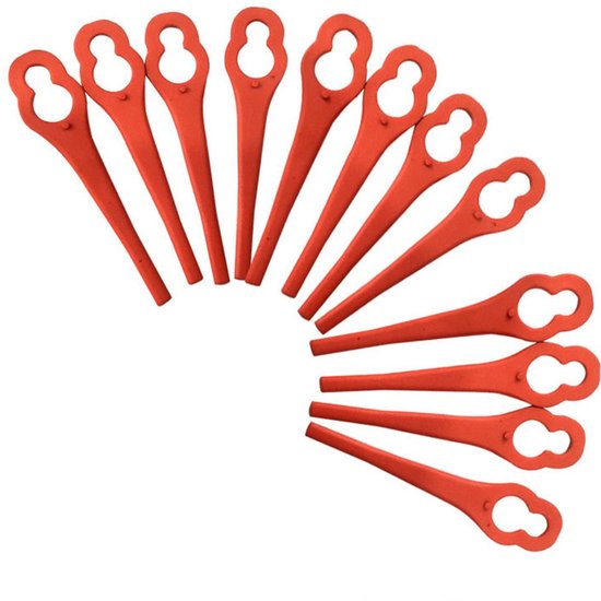 Packung Mit 50 Ersatzmessern, Passend Für Rasenmäher Und Trimmer Von Einhell, Ge, Gc, Bg, Rg Und Anderen Marken. (10 X 5 Mm)