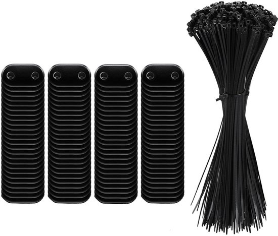 Montageset Für Sichtschutzwände Material Pvc Sehr Witterungsbeständig Enthält 50 Pvc-befestigungsclips Und 50 Flache Kabelbinder Geeignet Für