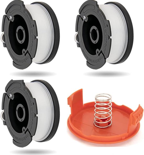 3+1+1 Drahtspulen – Ersatzspulen Für Rasenmäher, Passend Für Black+decker Af-100