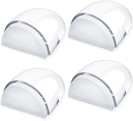 Türstopper, [4er-set] Transparente Türstopper, Selbstklebend, Für Böden Und Parkett, Zum Schutz Von Türen Und Wänden