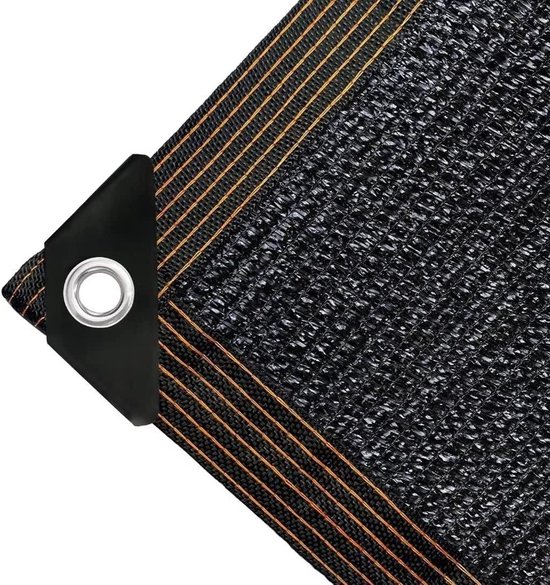 Schwarzes Schattierungsnetz 2 X 3 M Mit Ösen – 70 % Schattierungsgrad – Uv-beständig – Pflanzenschutz – Gewächshaus – Hundezwinger