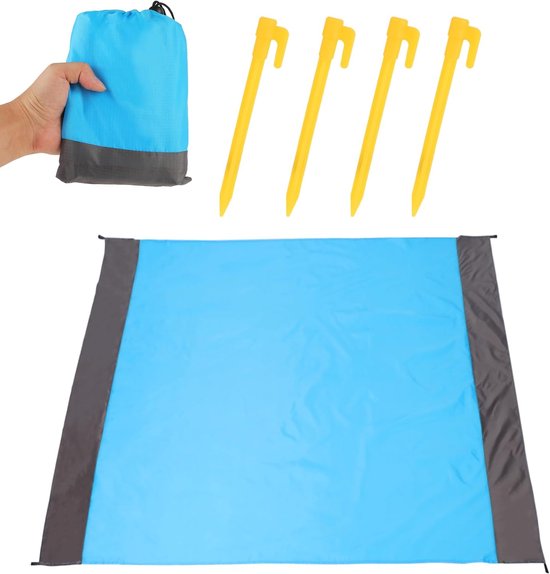Wasserdichter Teppich Strandteppich Wasserdichte Picknickdecke Campingunterlage Polyestermaterial Wasser Und Sandabweisend Leicht Und Kompakt 140 140